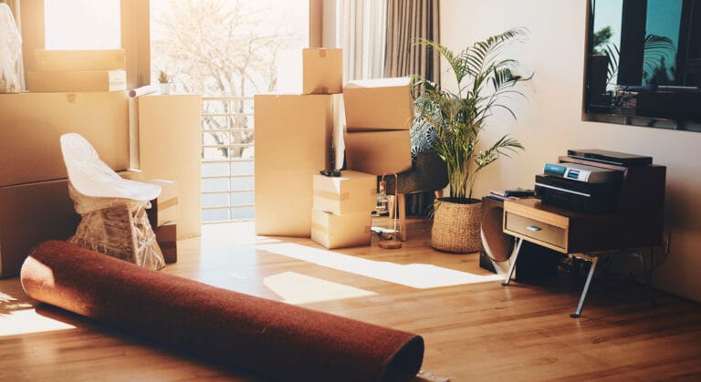 Pre-renovation clear out of a Brisbane home with household items sorted for removal